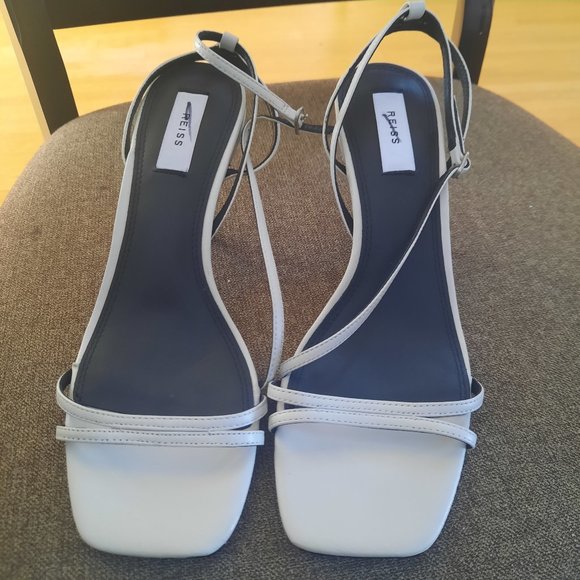 NWOT Raiss BALI Heel Sandals WHITE Size 40EU/9.5US - Picture 1 of 7